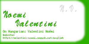 noemi valentini business card